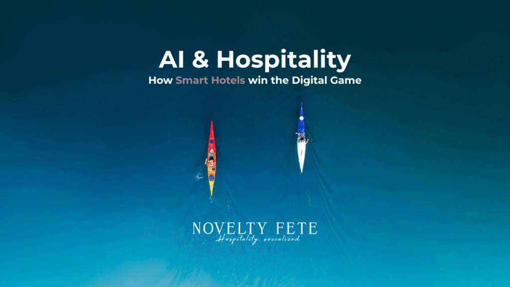 Cover photo of a free guide regarding AI and Hospitality